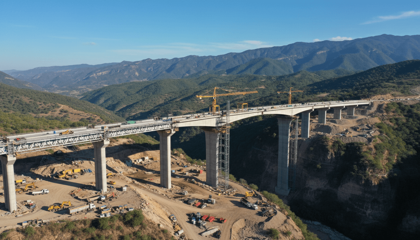 Obra de infraestructura en Mexico